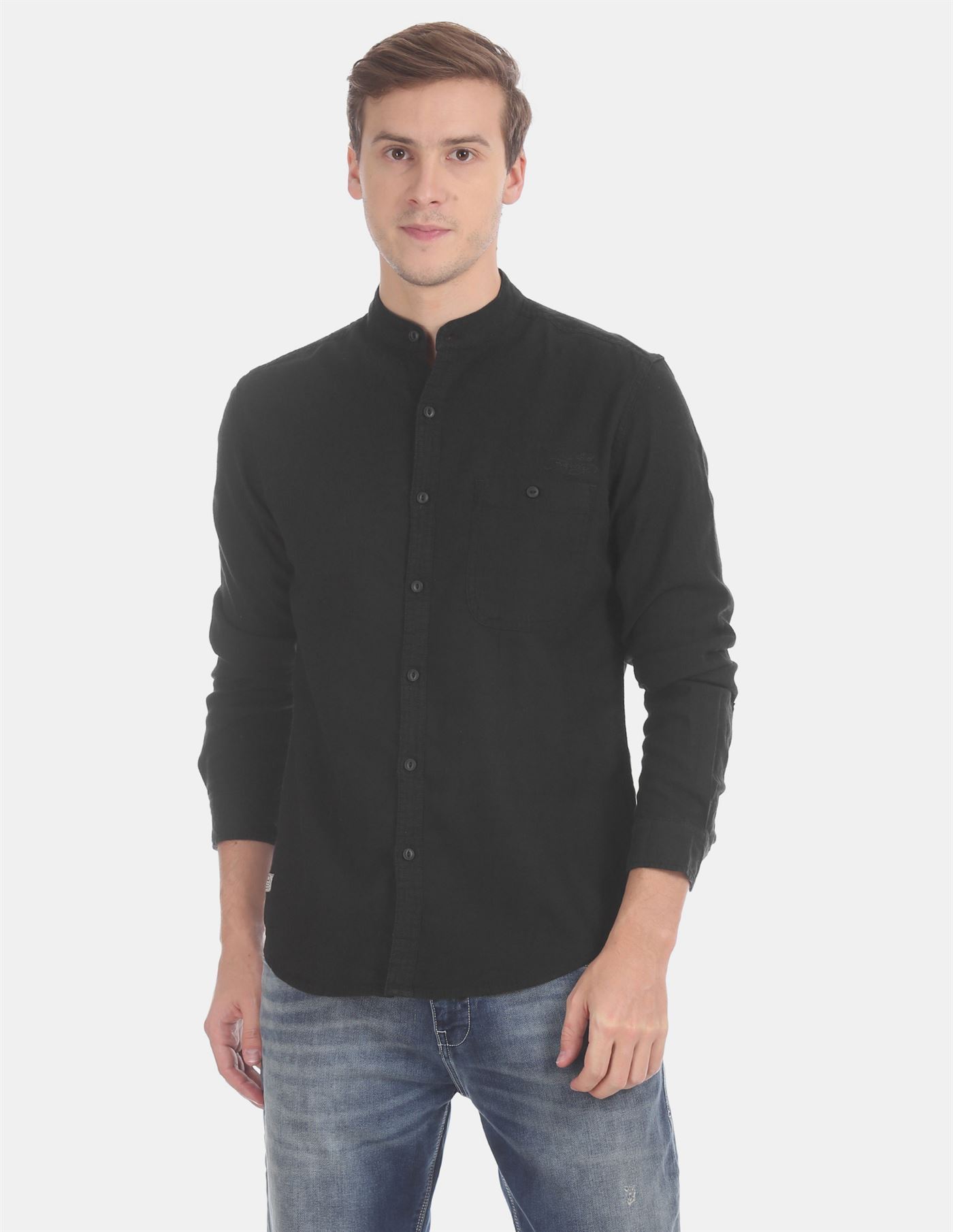 Ed Hardy Men Casual Wear Black Shirt
